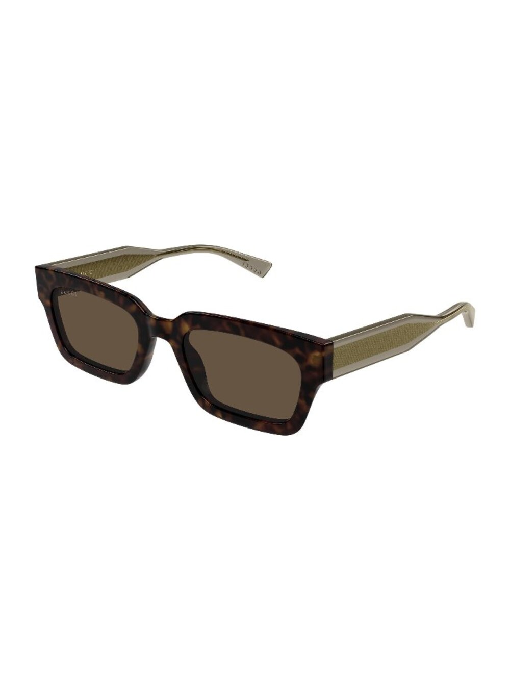 New Gucci Men's Sunglasses Havana Brown Lens Acetate Frame GG2069S 002 53